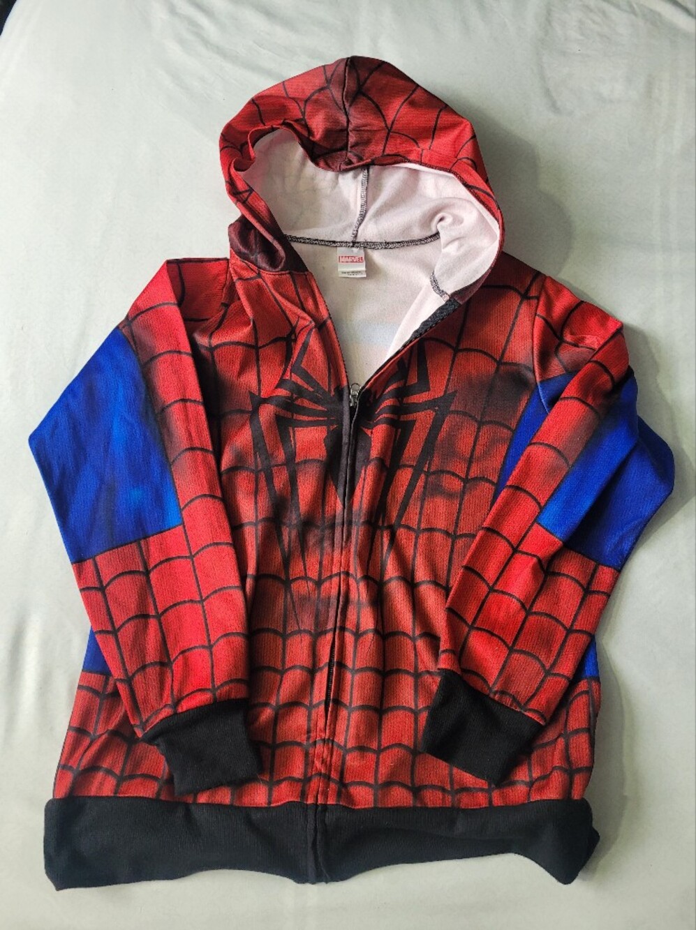 Marvel Spider-Man Web Zip Hoodie - Red & Blue